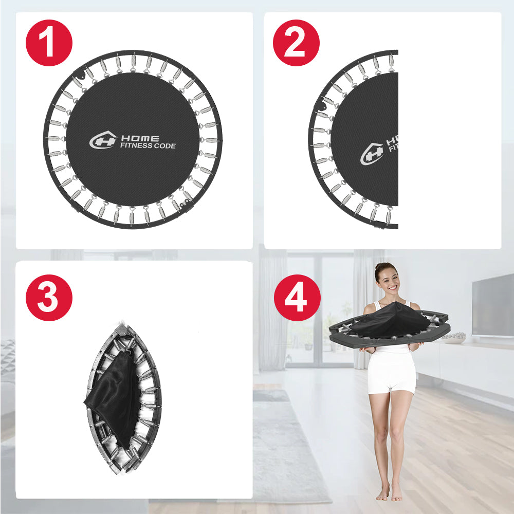 40-Tums Hopfällbar Trampolin