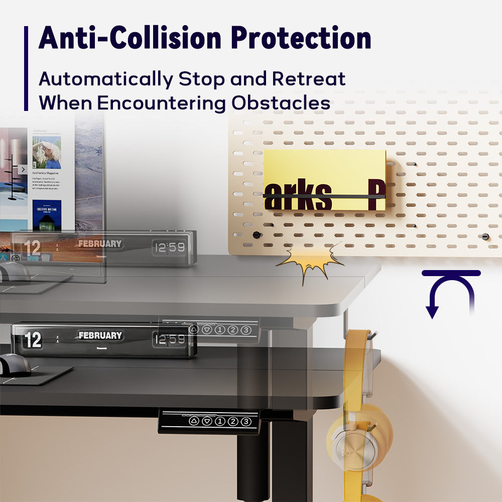 Elektriskt Stående Skrivbord Höjdjusterbart, 120x60cm