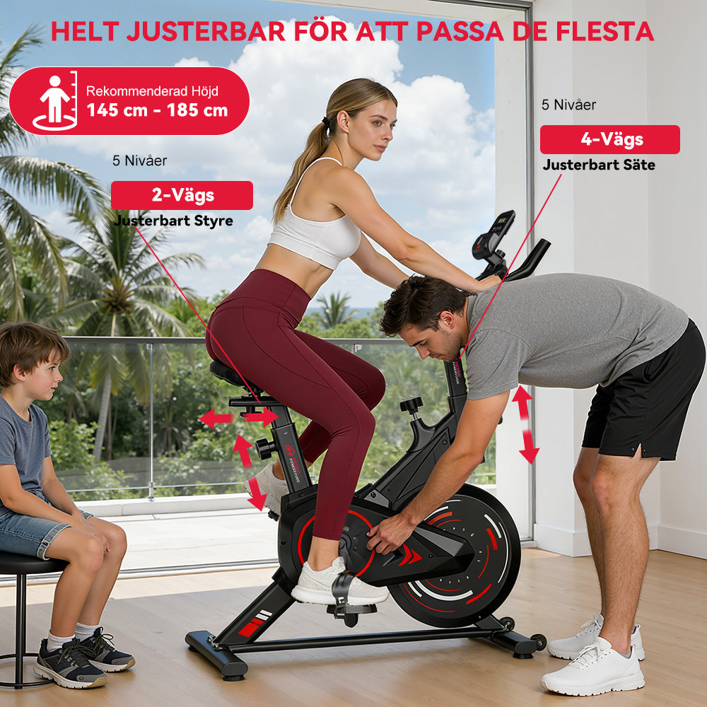 Stationär Motionscykel C1, Svänghjul 6 kg