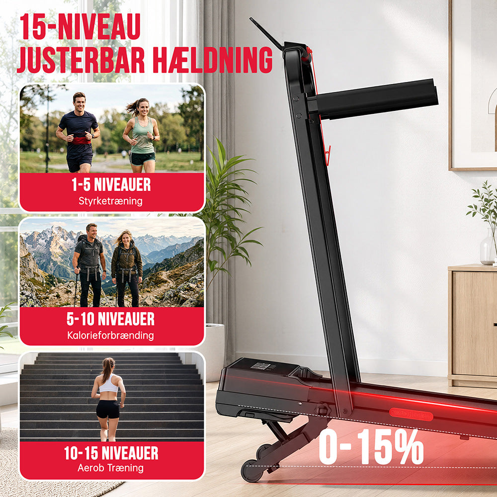 Löpband Y5 med Borstlös Motor, 0%-15% Automatisk Lutning