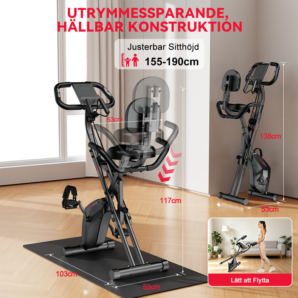 Hopfällbar Motionscykel, Magnetiskt Motstånd