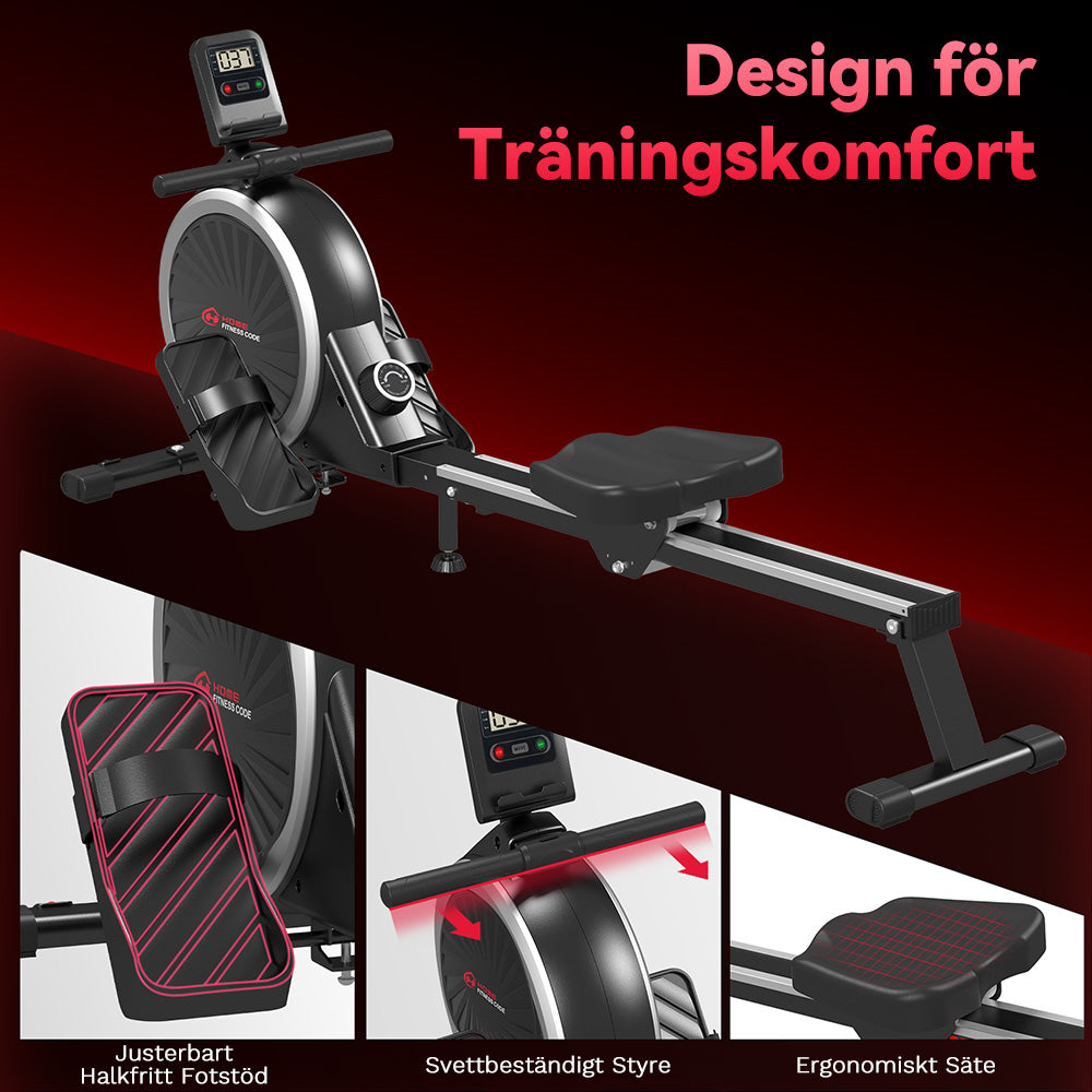 Magnetisk Roddmaskin, 16 Nivåer av Motstånd