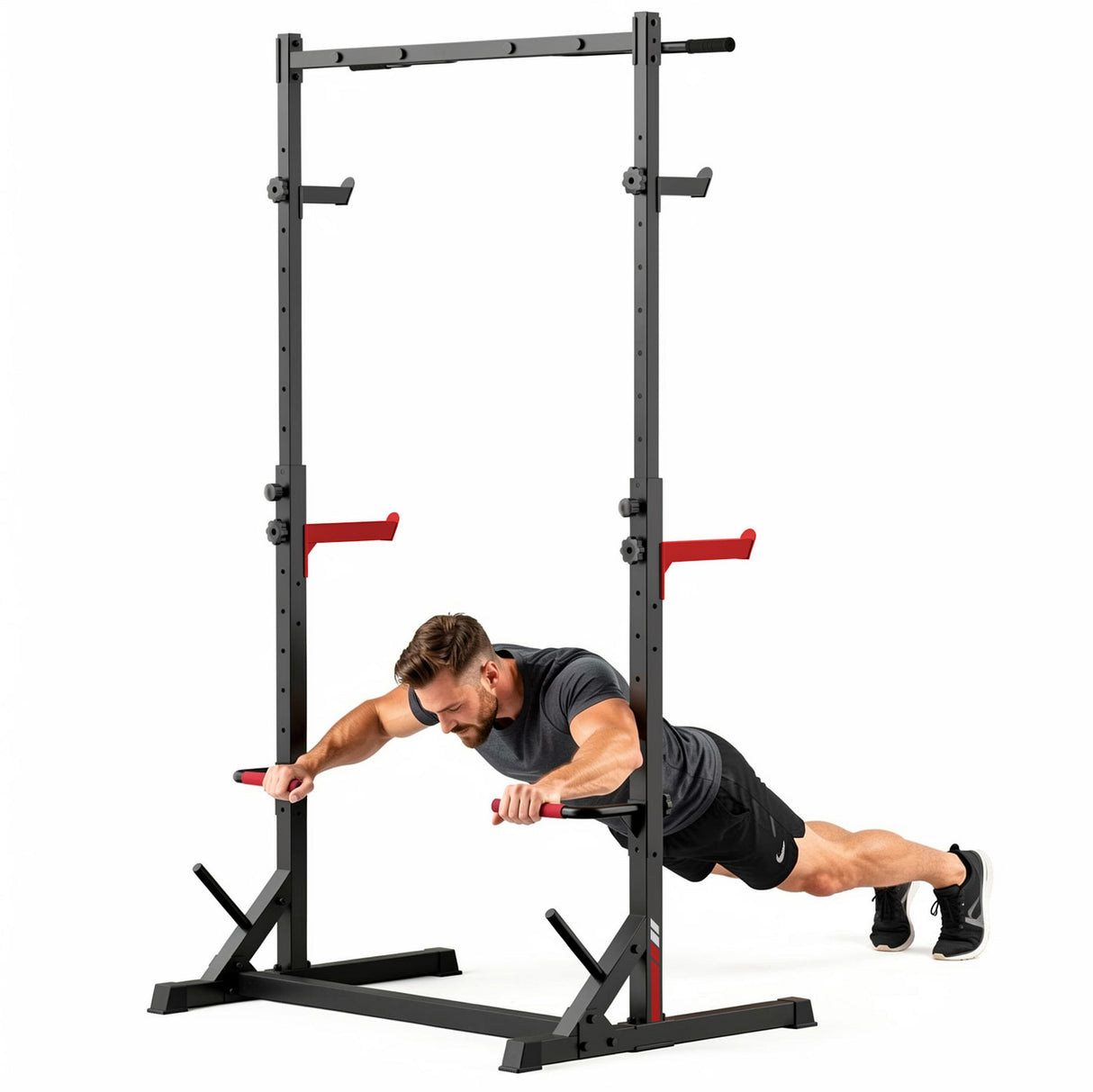 Knäböj Half Rack med Pull-Up-Stång