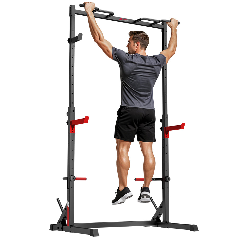 Knäböj Half Rack med Pull-Up-Stång