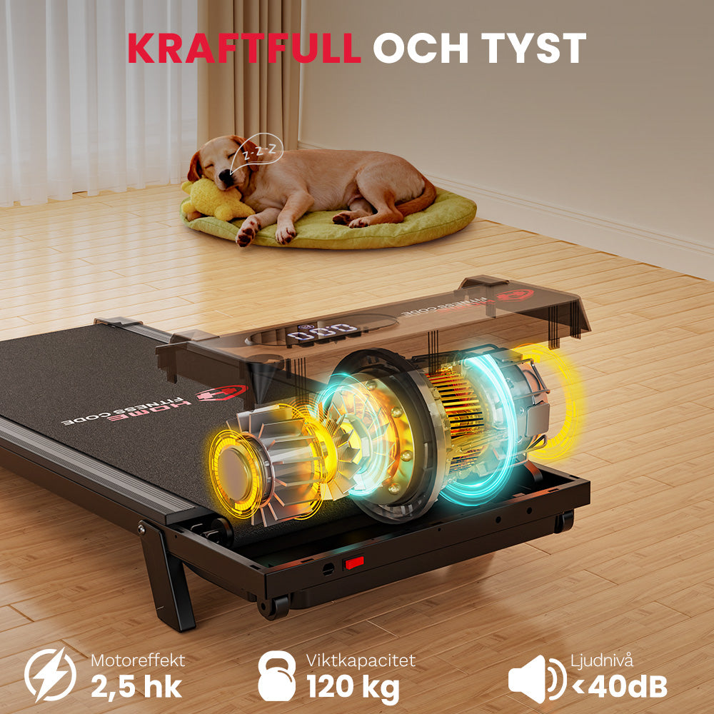 Löpband T7, Hastighet 1-6KM/H, 5 % Manuell Lutning