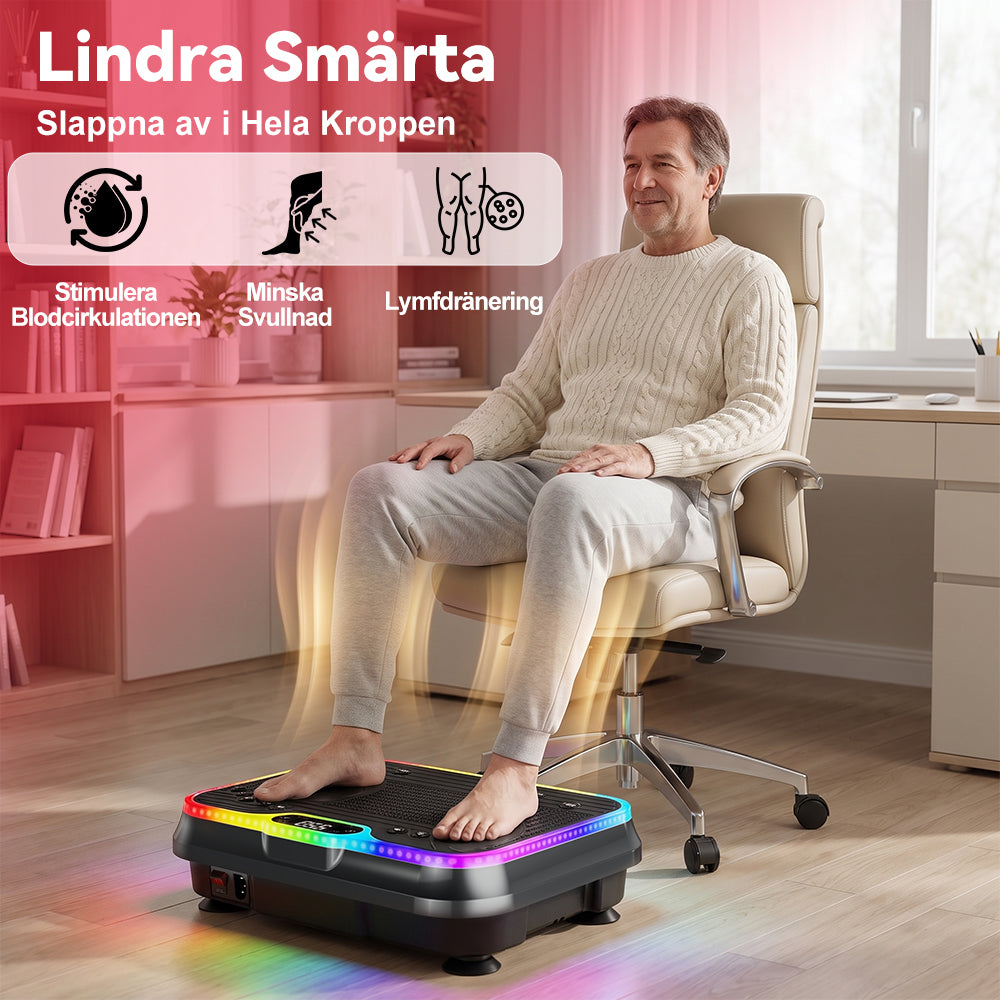 Fitness Vibrationsplatta F1, 250 Intensitetsnivåer