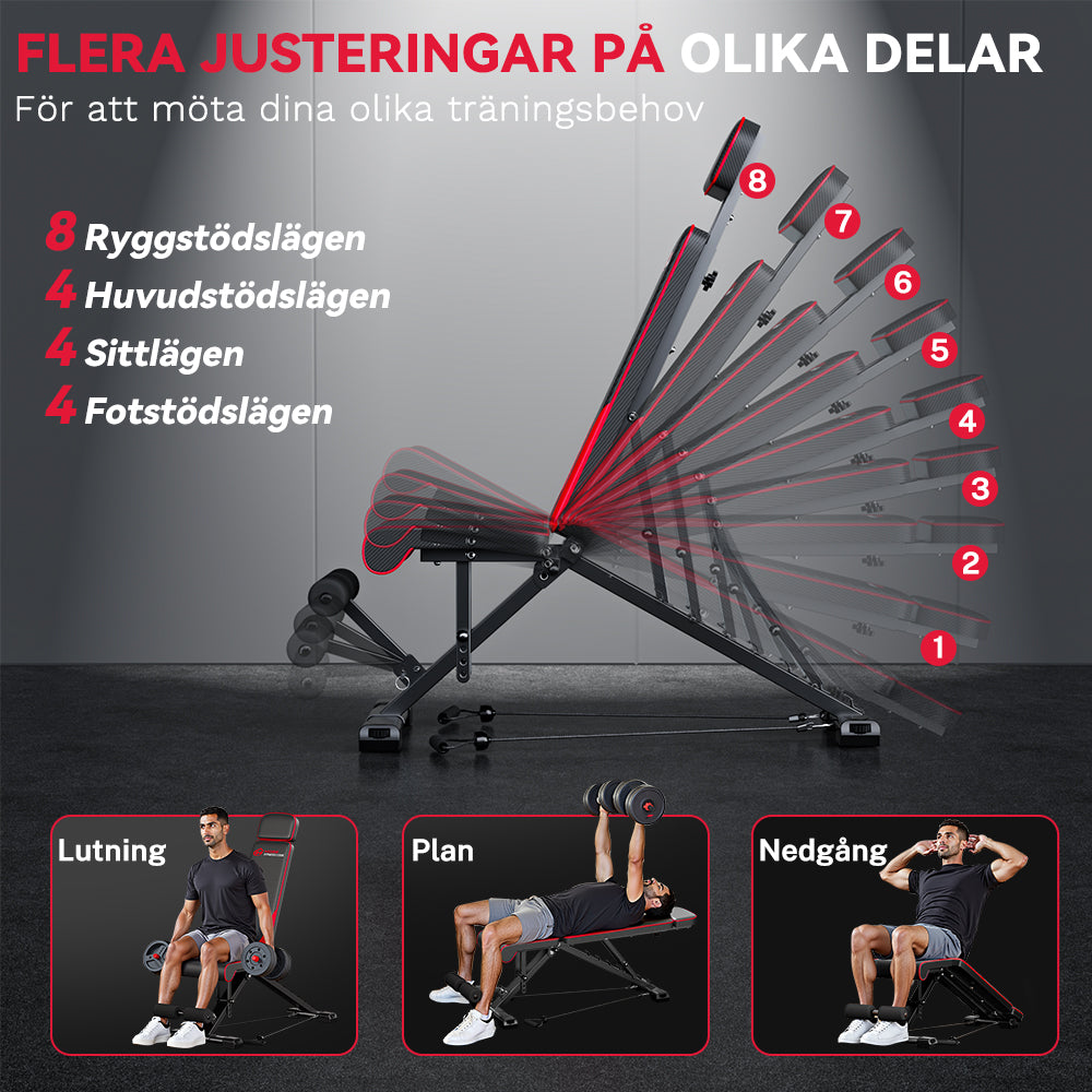 Hopfällbar Träningsbänk