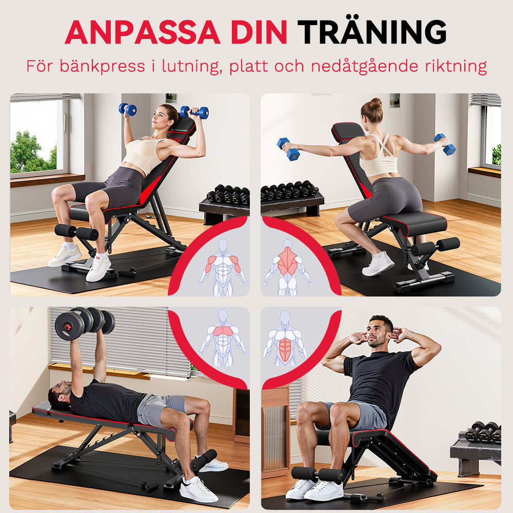 Hopfällbar Träningsbänk