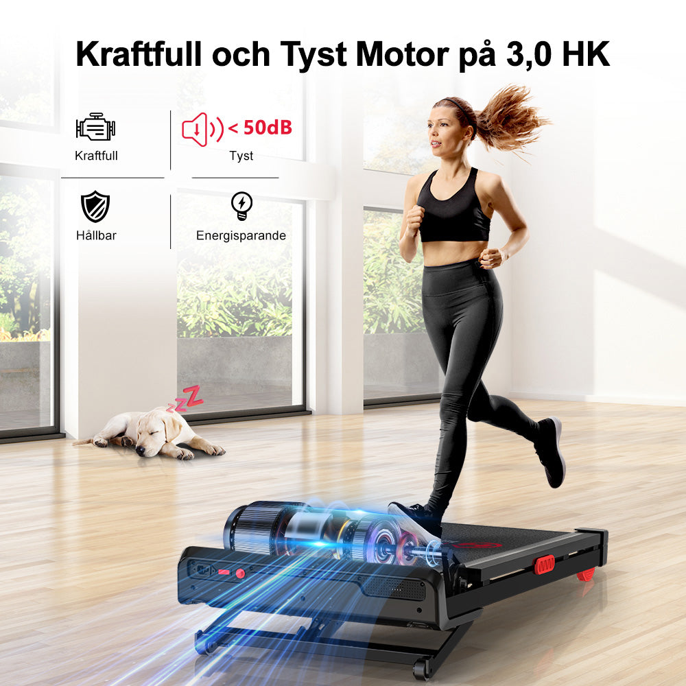 Löpband Y1 med 0-12 % Automatisk Lutning, Hastighet 1-10KM/H