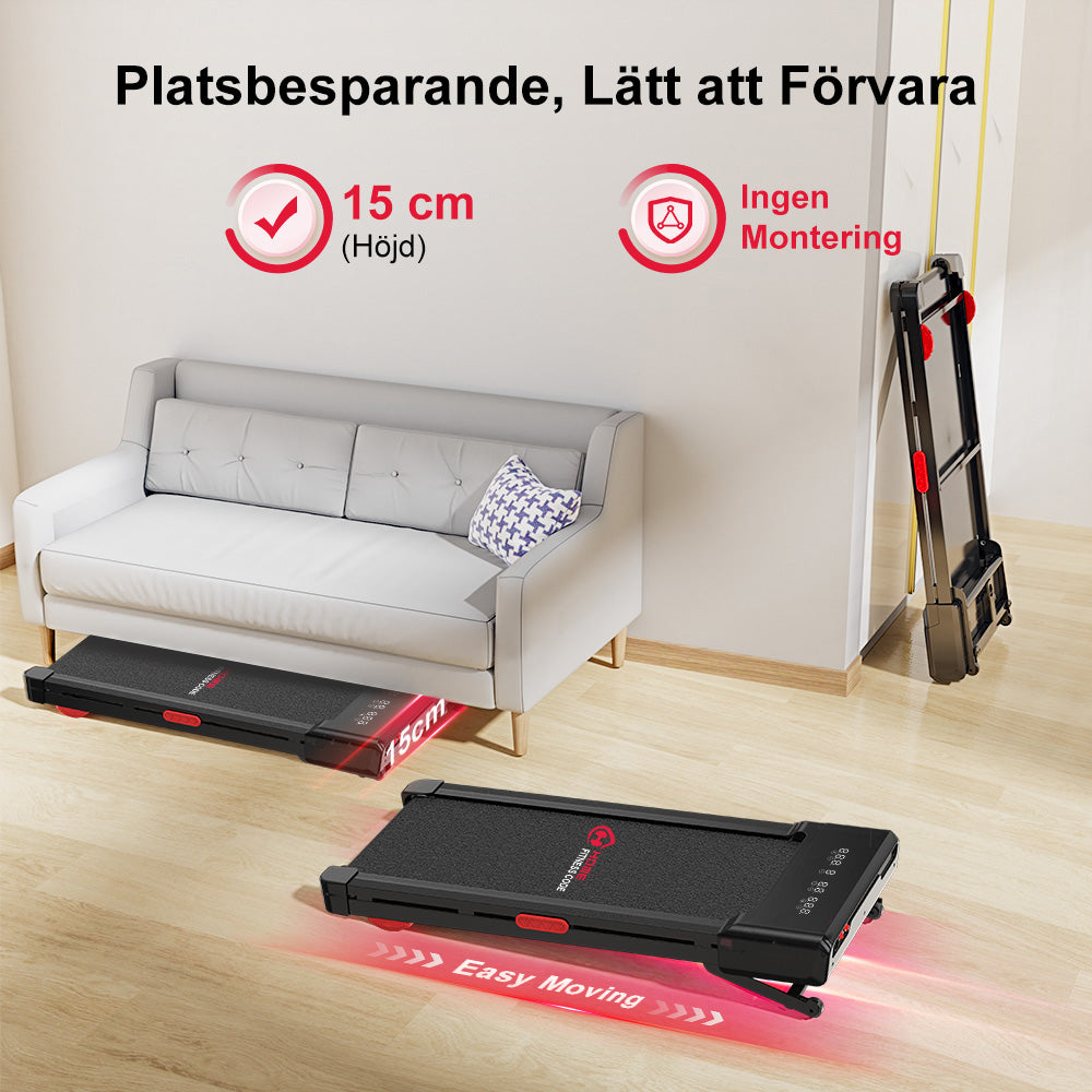 Löpband Y1 med 0-12 % Automatisk Lutning, Hastighet 1-10KM/H