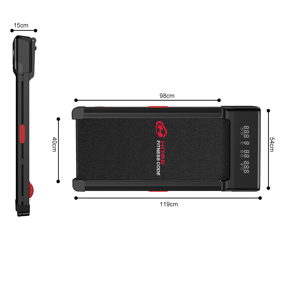 Löpband Y1 med 0-12 % Automatisk Lutning, Hastighet 1-10KM/H