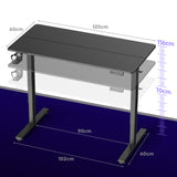 Elektriskt Stående Skrivbord Höjdjusterbart, 120x60cm