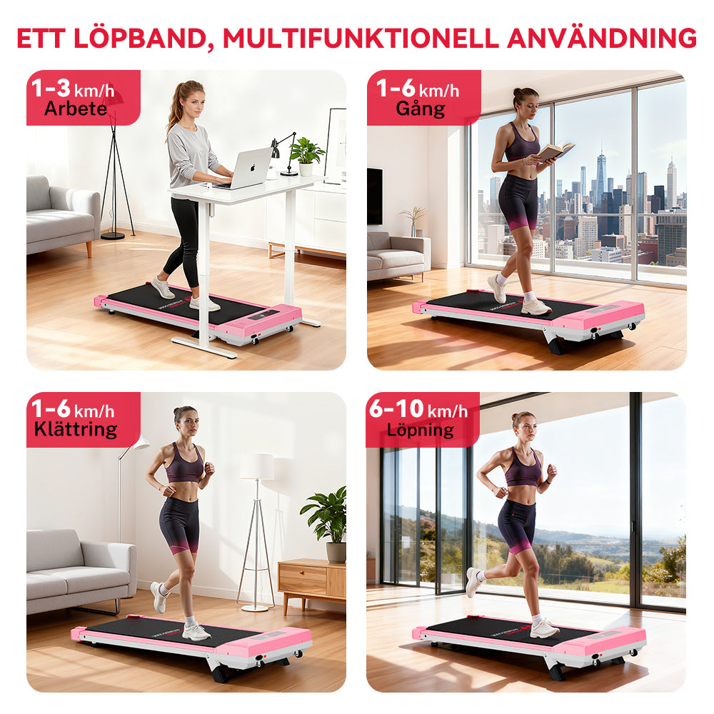 Löpband C1, Hastighet 1-10KM/H, 5 % Manuell Lutning