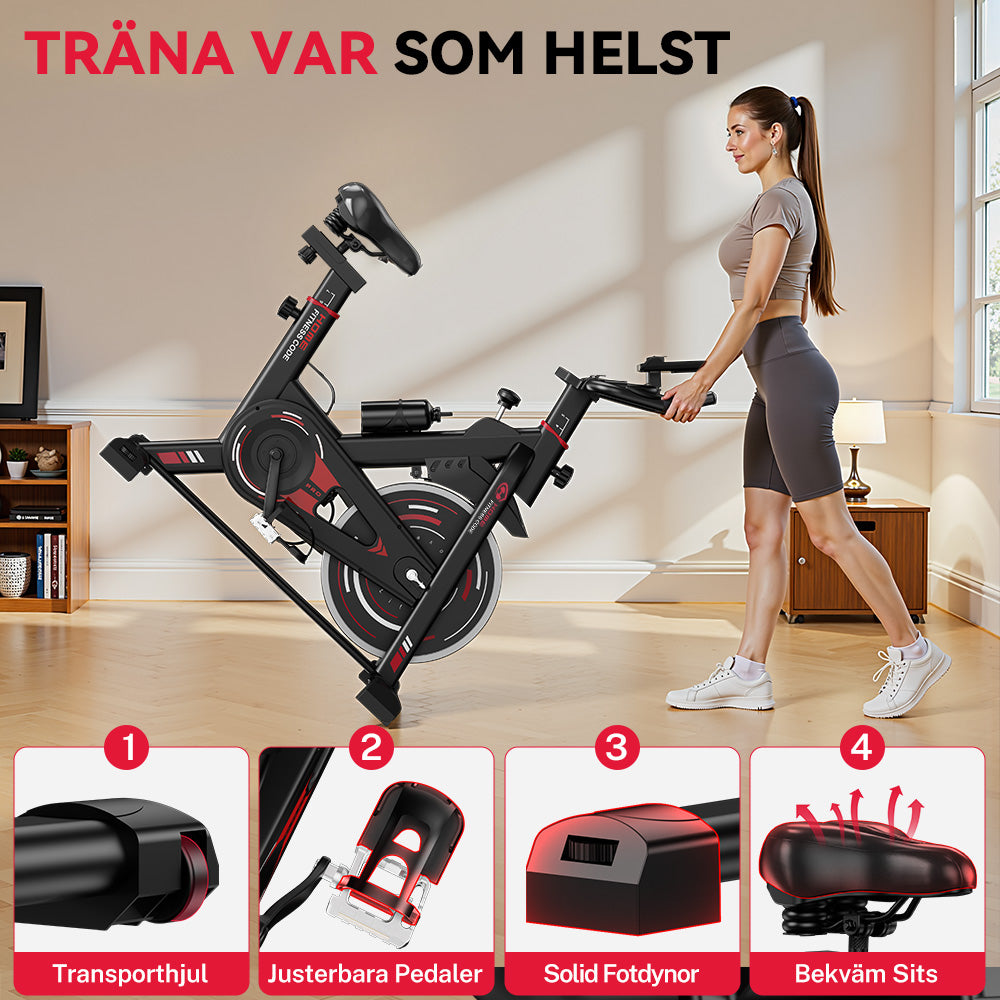 Stationär Motionscykel (2025 Ny Version)