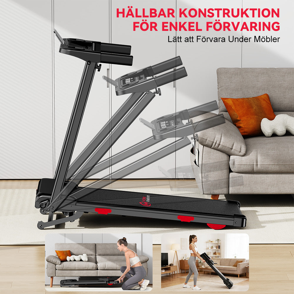 Fällbart Löpband Q5 med Lutning, Borstlös Motor, Hastighet 1-12KM/H