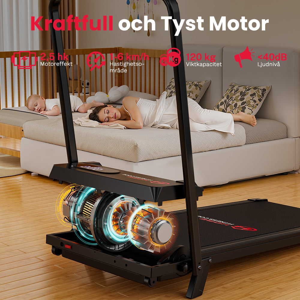 Löpband T7, Hastighet 1-6KM/H, 5 % Manuell Lutning