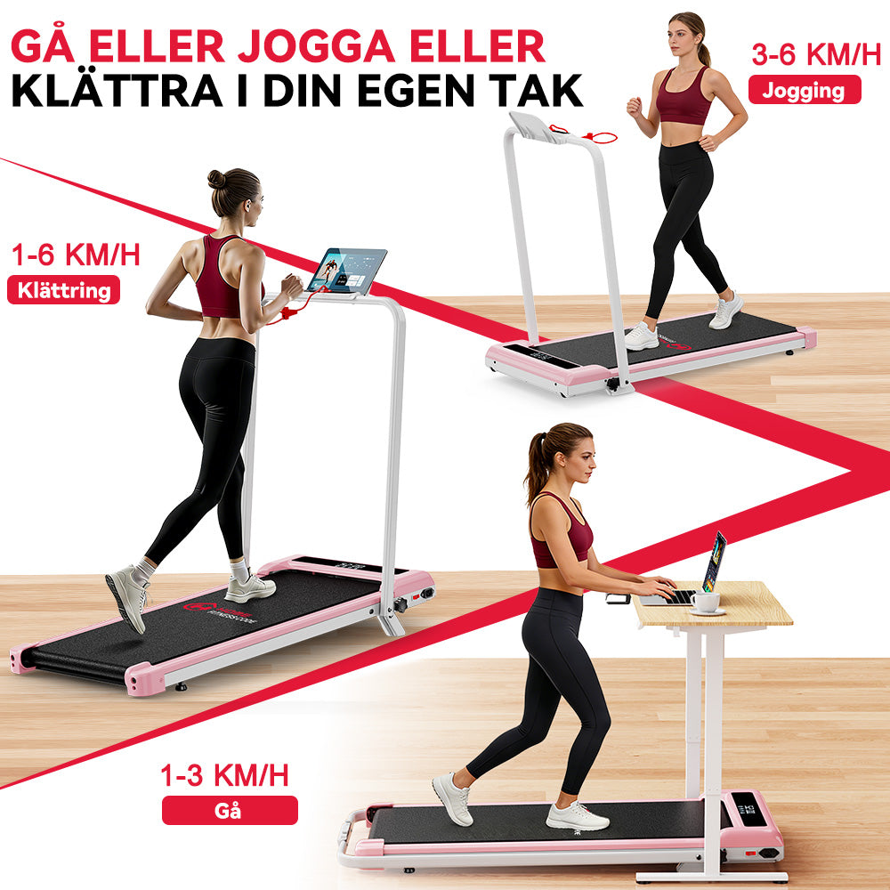 Löpband Z3 med Borstlös Motor, Hastighet 1–6 km/h, 5 % Manuell Lutning