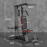 Lat Pulldown-Maskin med Hög och Låg Remskiva