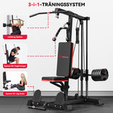 Lat Pulldown-Maskin med Hög och Låg Remskiva