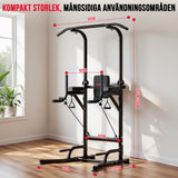 Power Tower Pull Up Bar A1, med Motståndsband