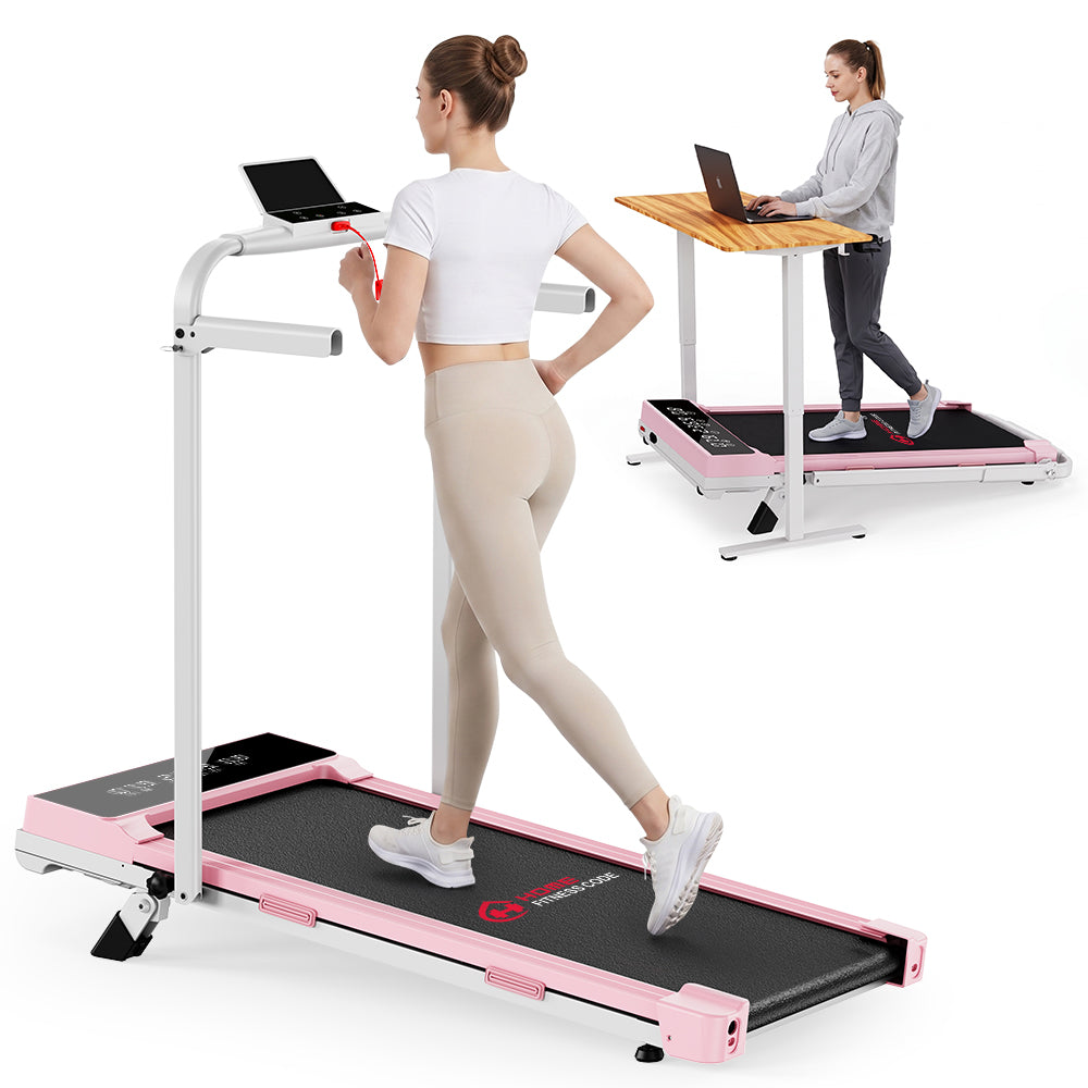 Fällbart Löpband Q2 Pro med Borstlös Motor, Hastighet 1–10 km/h, 5 % Manuell Lutning (Ny Version)