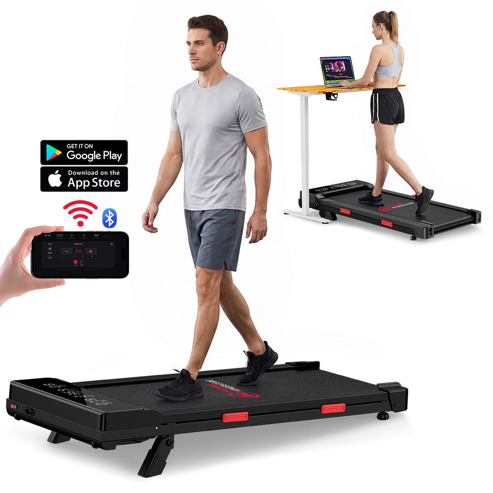 Löpband Q2 Pro med Borstlös Motor, Hastighet 1–10 km/h, 5 % Manuell Lutning (Ny Version)