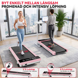 Löpband Q2 Pro med Borstlös Motor, Hastighet 1–10 km/h, 5 % Manuell Lutning (Ny Version)
