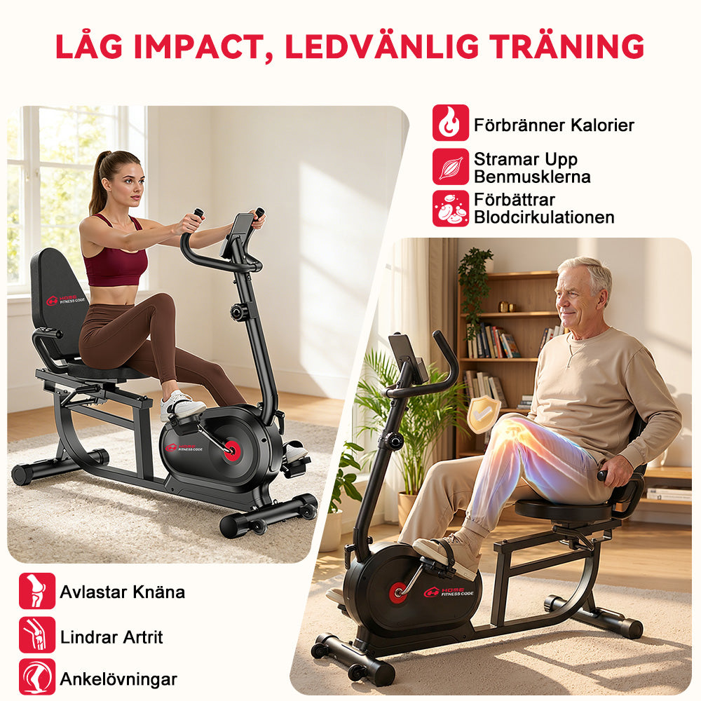 Liggande Motionscykel X1, 16 Motståndsnivåer