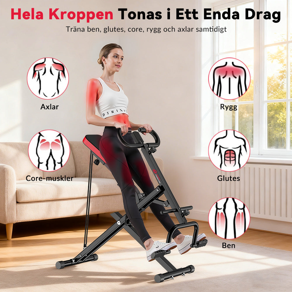 Hopfällbar Djup Knäböjsmaskin