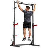 Knäböj Half Rack med Pull-Up-Stång