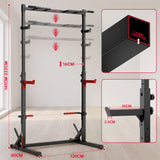 Knäböj Half Rack med Pull-Up-Stång