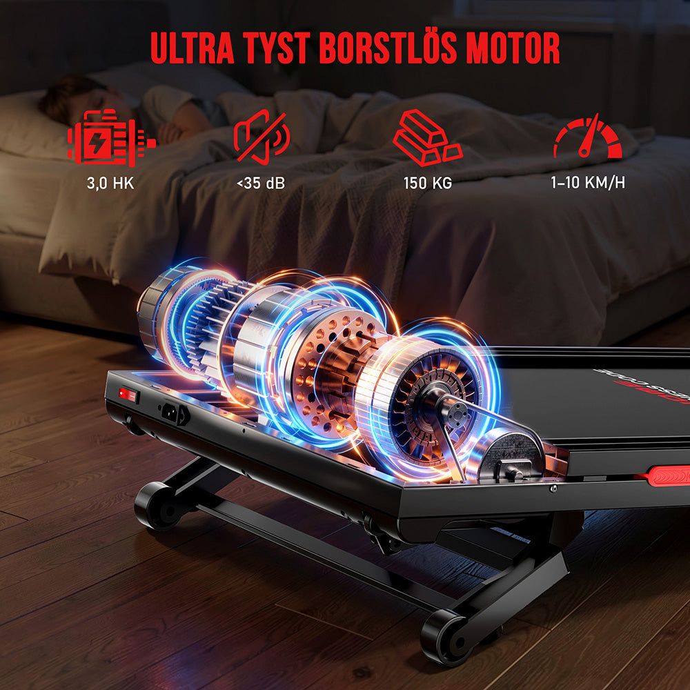 Löpband Y5 med Borstlös Motor, 0%-15% Automatisk Lutning