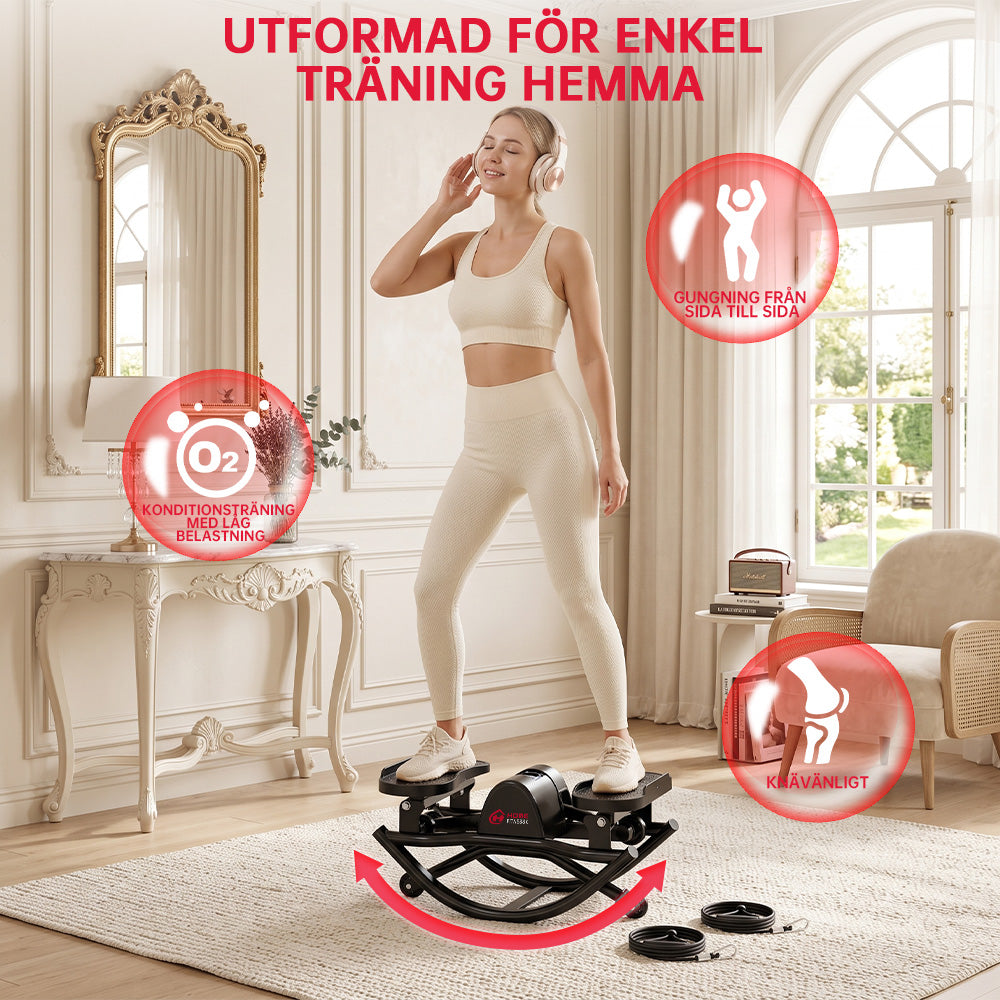 U-Formade Laterala Stepmaskin, med Motståndsband och Halkfri Matta