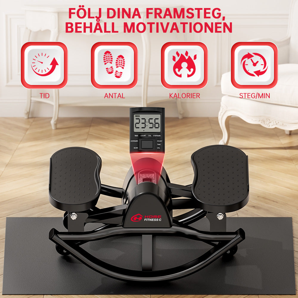 U-Formade Laterala Stepmaskin, med Motståndsband och Halkfri Matta