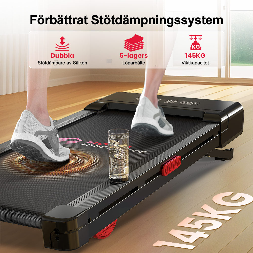 Löpband Y1 med 0-9 % Automatisk Lutning, Hastighet 1-10KM/H